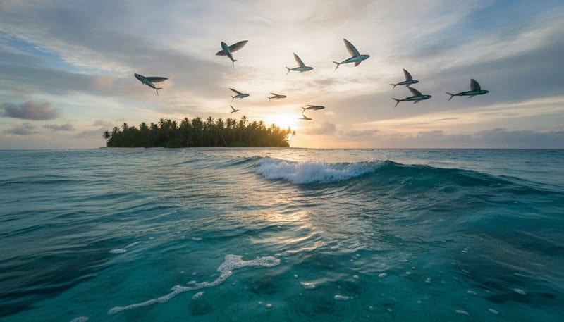 What Ocean Do Flying Fish Commonly Glide Above?